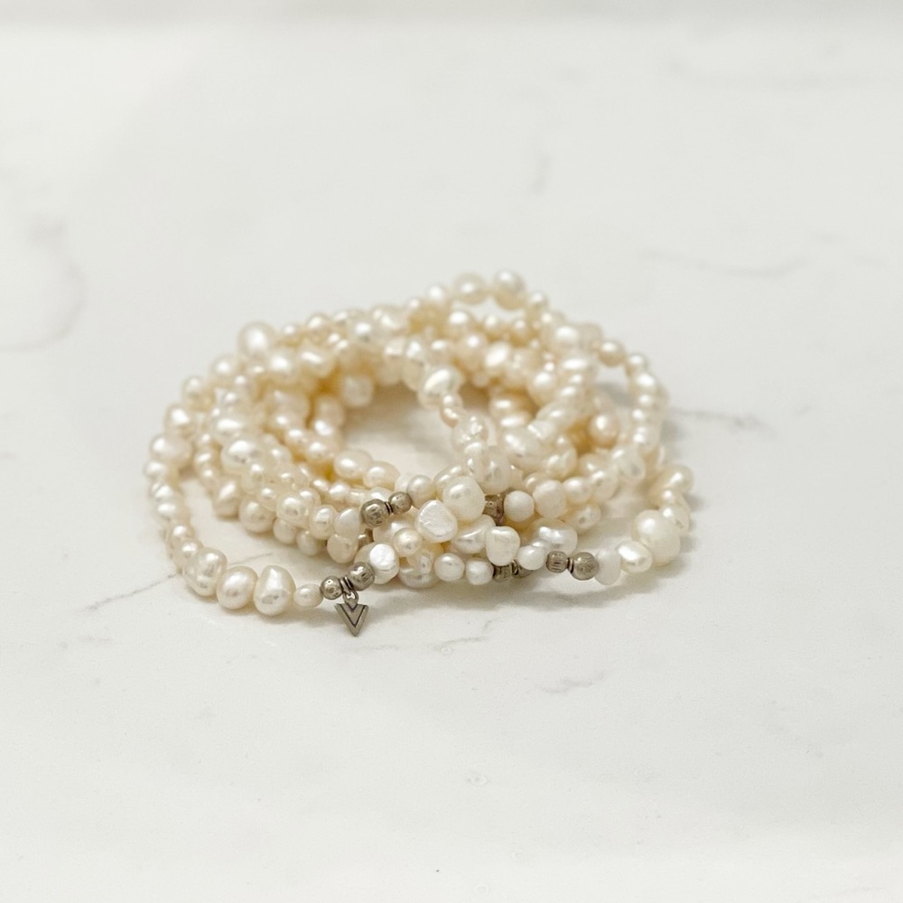 Silpada B1601 'Goddess' freshwater pearl bracelet 7 Pc - Picture 2 of 5
